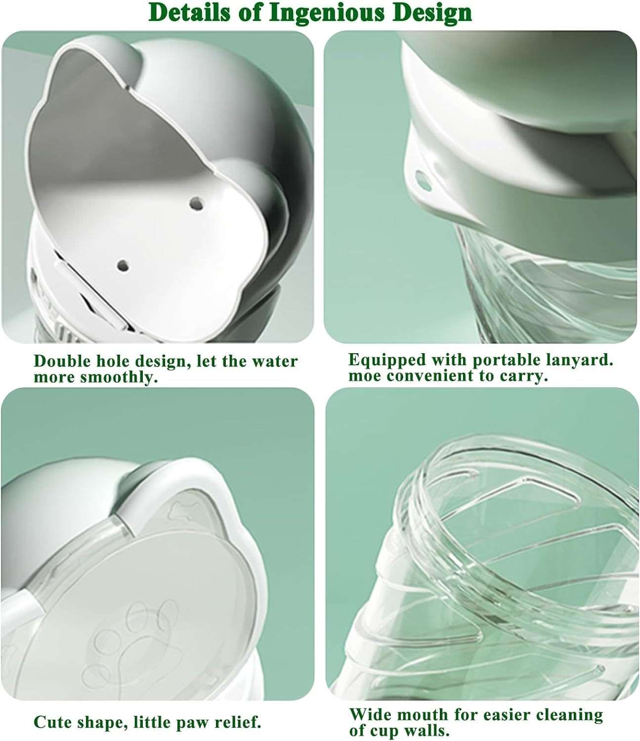 3 In 1 Pet Water Bottle